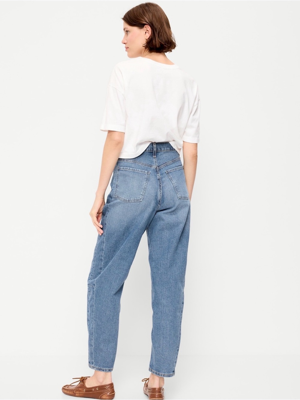 Old Navy Light Blue Barrel Ankle Jeans - Picture 4 of 4